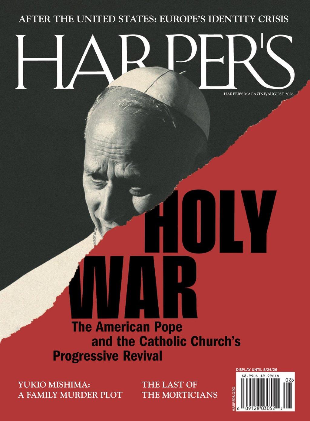 Harpers Magazine Subscription                    August 1st, 2026 Issue