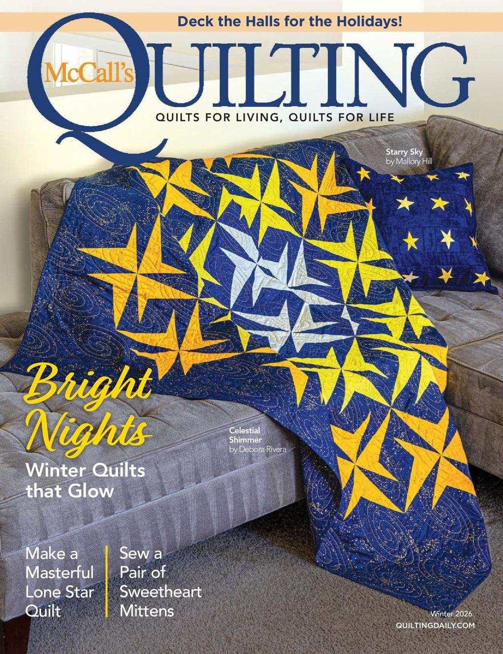 McCall's Quilting Magazine Subscription                    September 26th, 2025 Issue