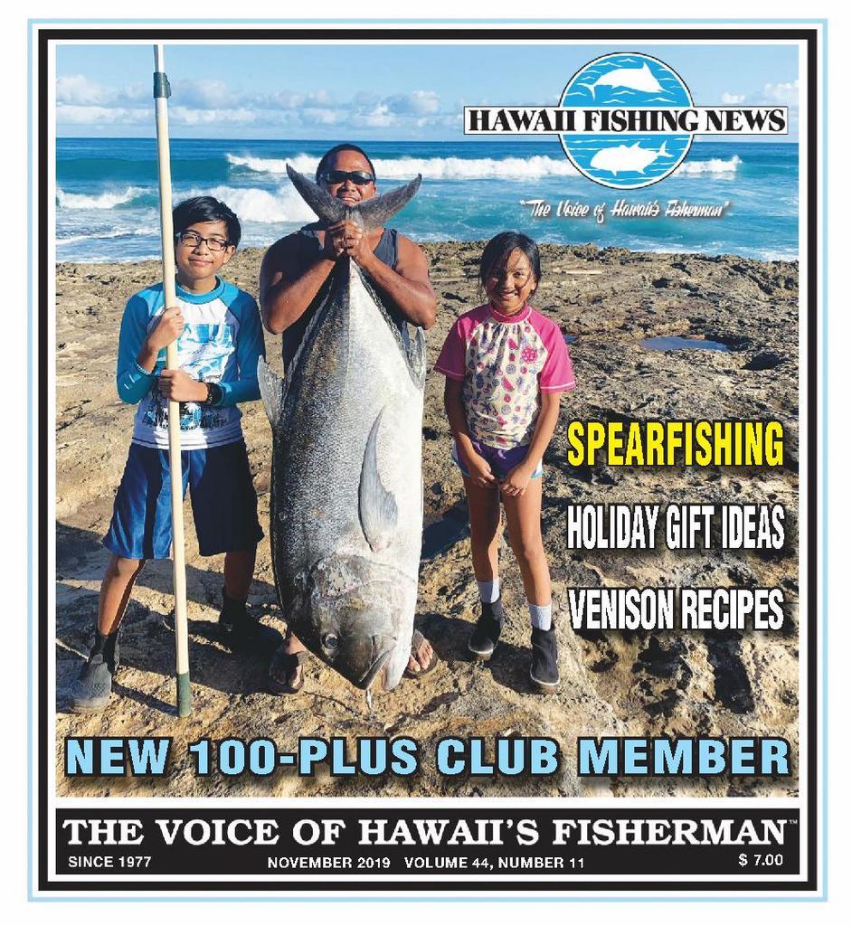 Lawaia Album – Double Ahi With Three-Prong Spears  by Robert Duerr,- T-H  Photo by Larry Kadooka - DiscountMags.com