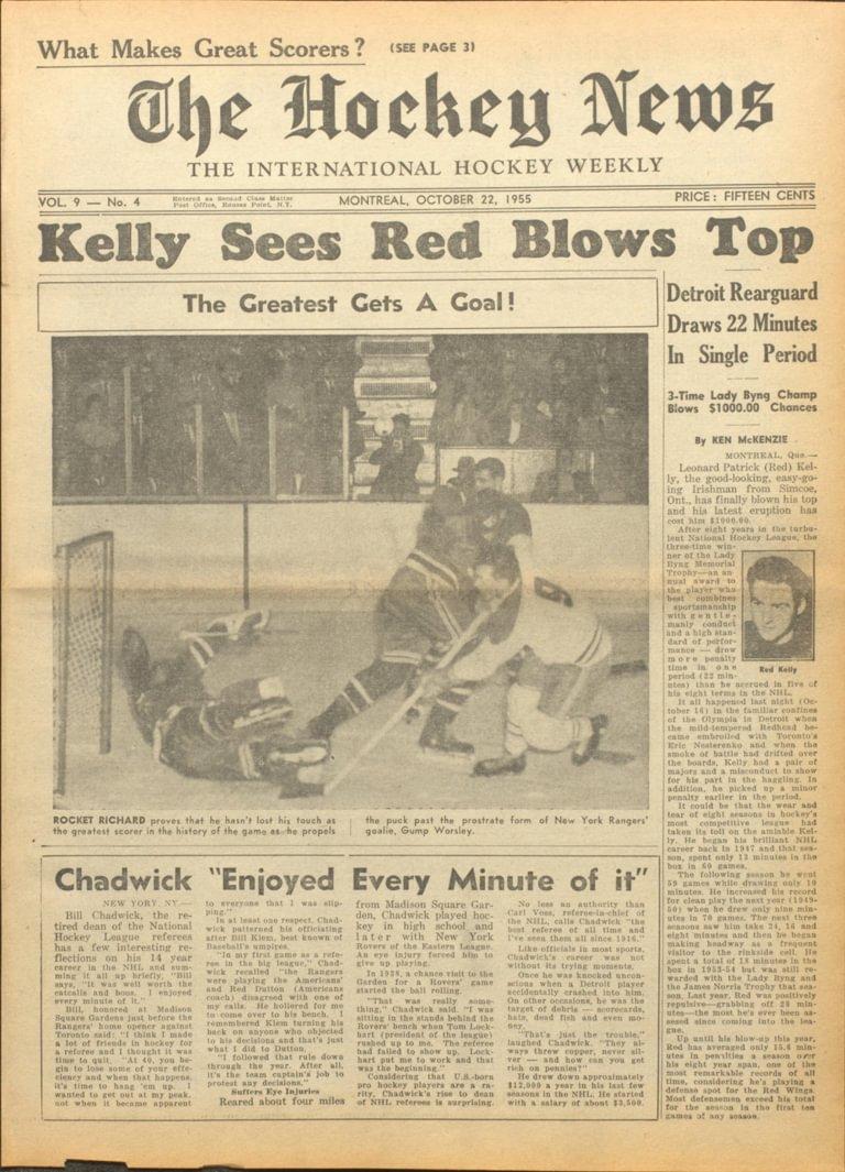 The Hockey News October 22, 1955 (Digital) picture