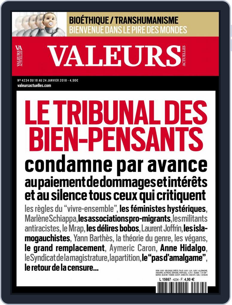 Valeurs Actuelles Back Issue No 4234 Digital Discountmags Com Valeurs Actuelles Back Issue No 4234 Digital Discountmags Com