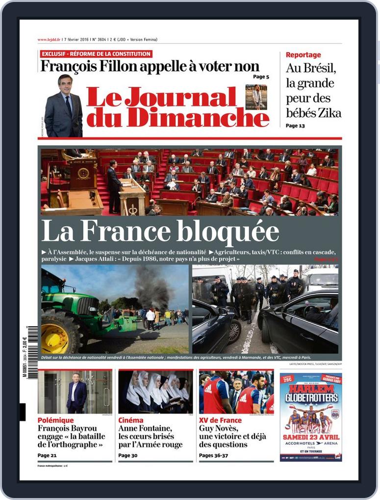 Le Journal Du Dimanche 07 Fevrier 16 Digital Discountmags Com Le Journal Du Dimanche 07 Fevrier 16 Digital Discountmags Com