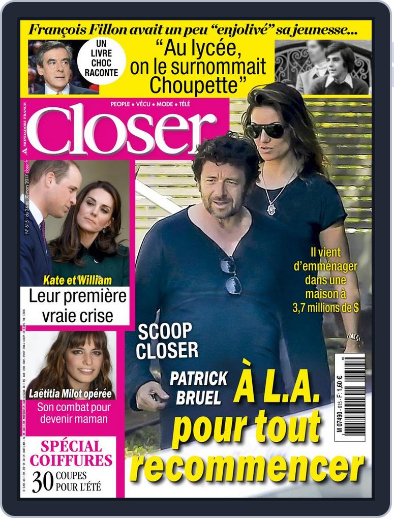 Closer France Back Issue 24 Mars 17 Digital Discountmags Com Closer France Back Issue 24 Mars 17 Digital Discountmags Com