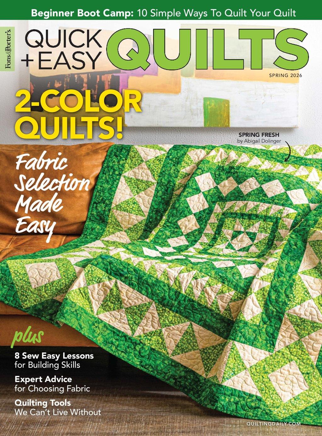 Quick and Easy Quilts Magazine | Simple Patterns & Fast Projects ...