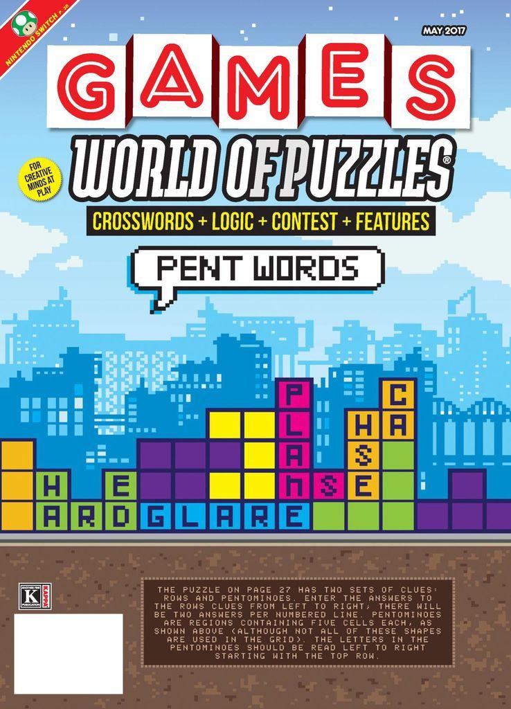 Games World of Puzzles May 2017 Digital DiscountMags