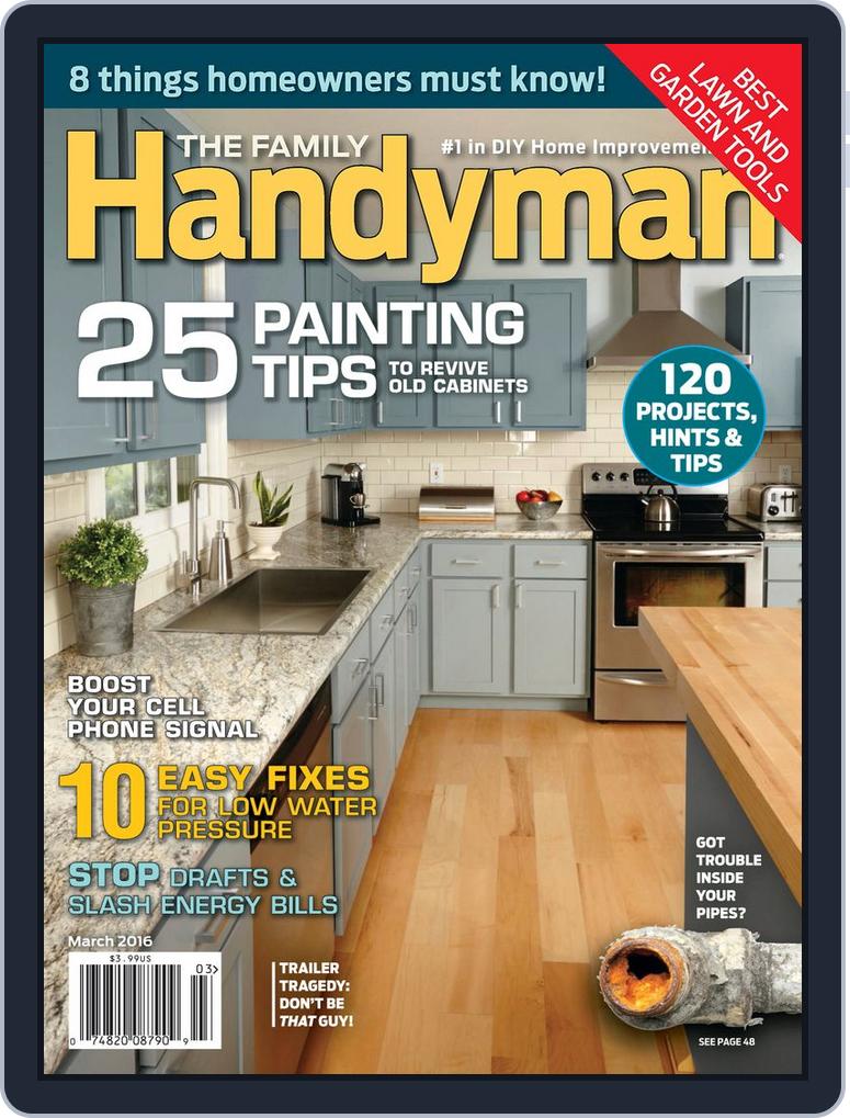 Family Handyman Back Issue March 2016 (Digital) - DiscountMags.com  (Australia)