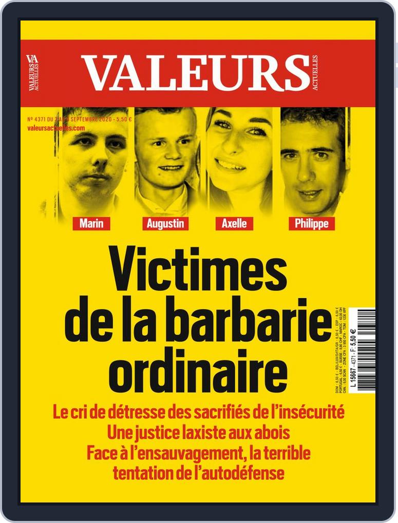 Valeurs Actuelles Back Issue No 4371 Digital Discountmags Com Valeurs Actuelles Back Issue No 4371 Digital Discountmags Com