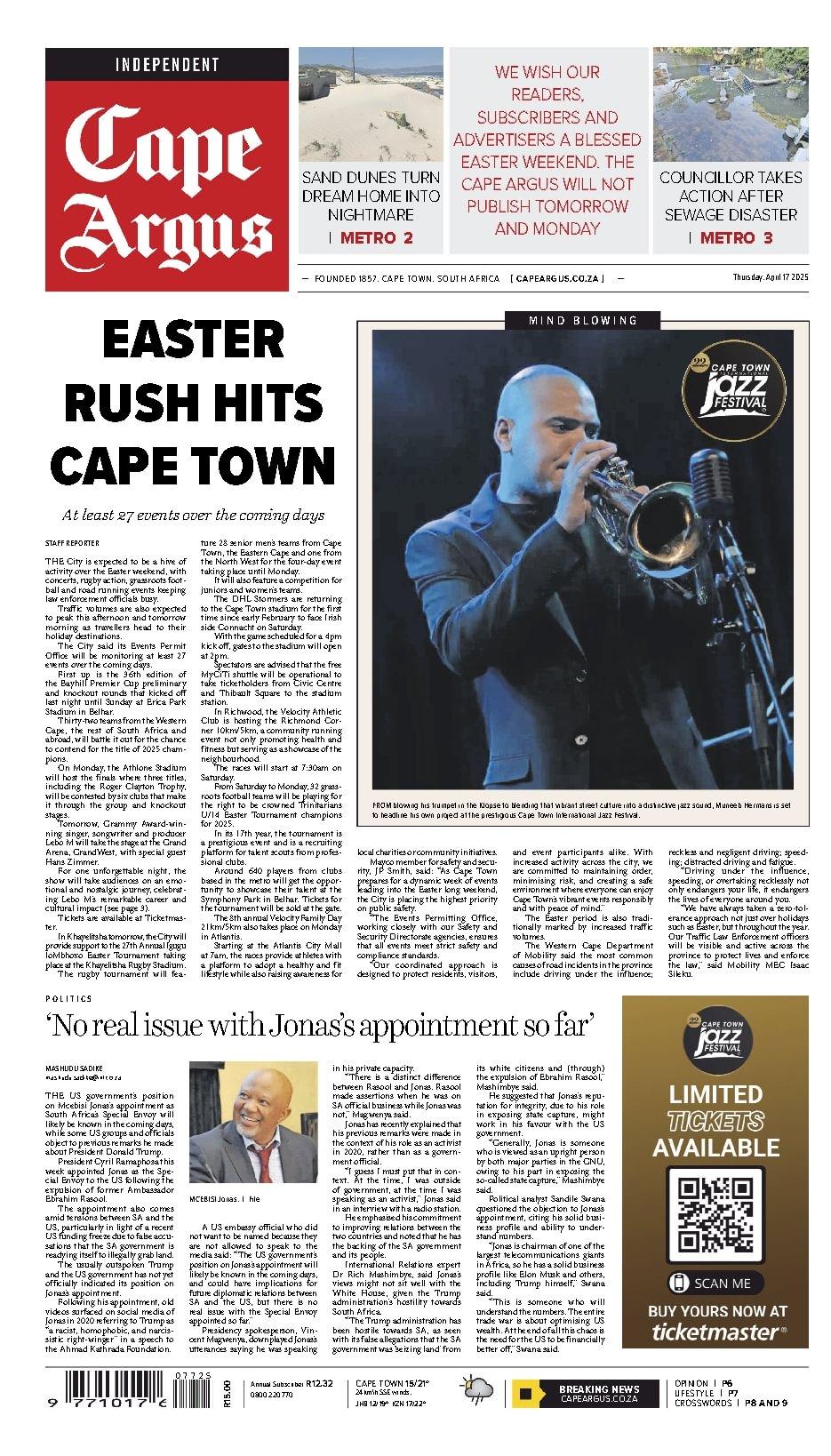 Cape Argus (Digital) product thumbnail