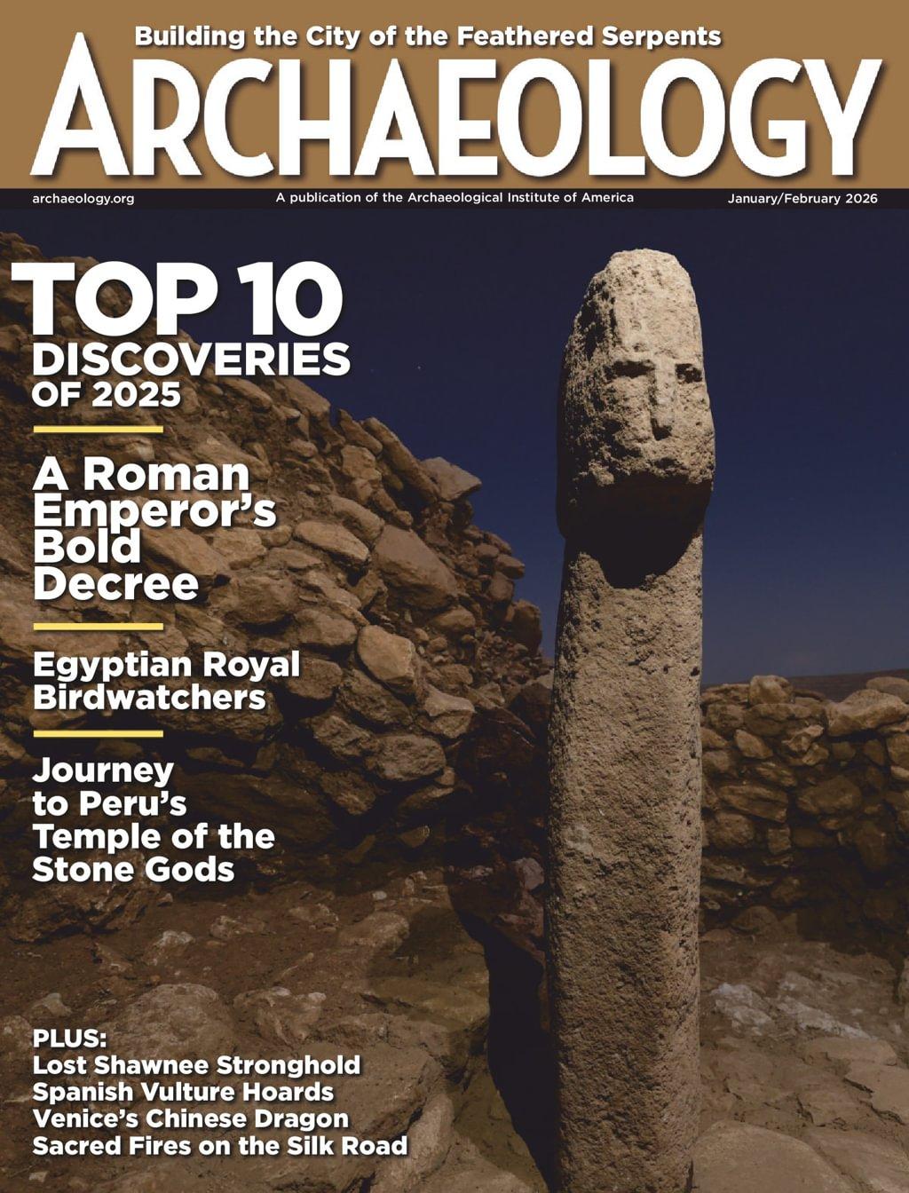 Archaeology Magazine Subscription                    January 1st, 2026 Issue