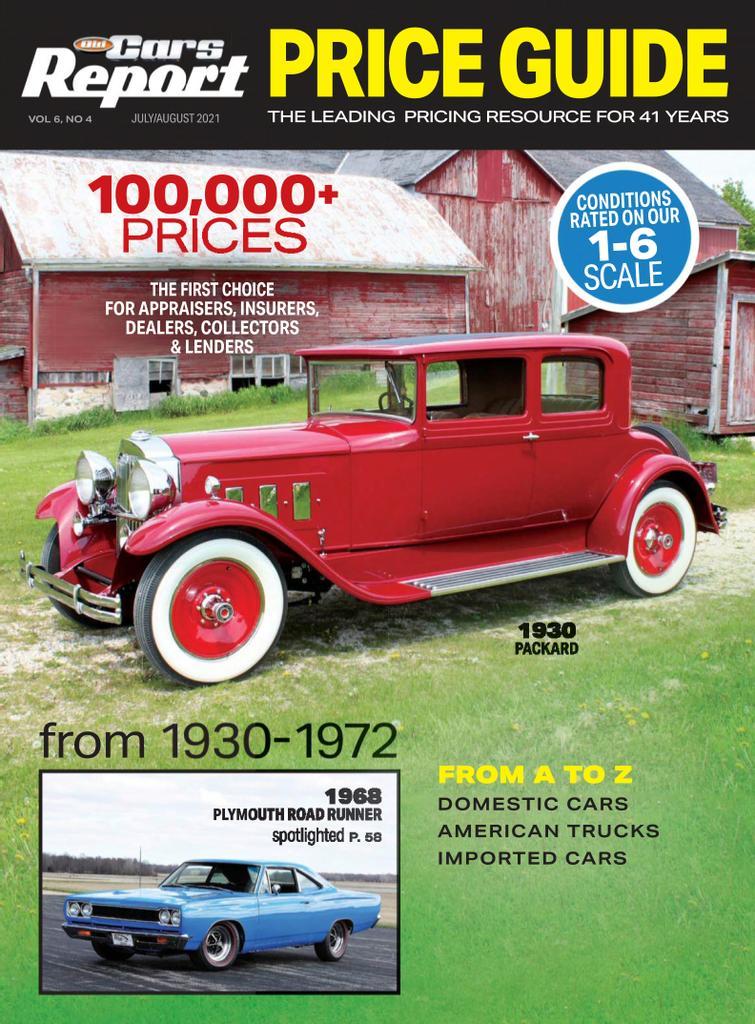 Old Cars Report Price Guide July August 2021 Digital