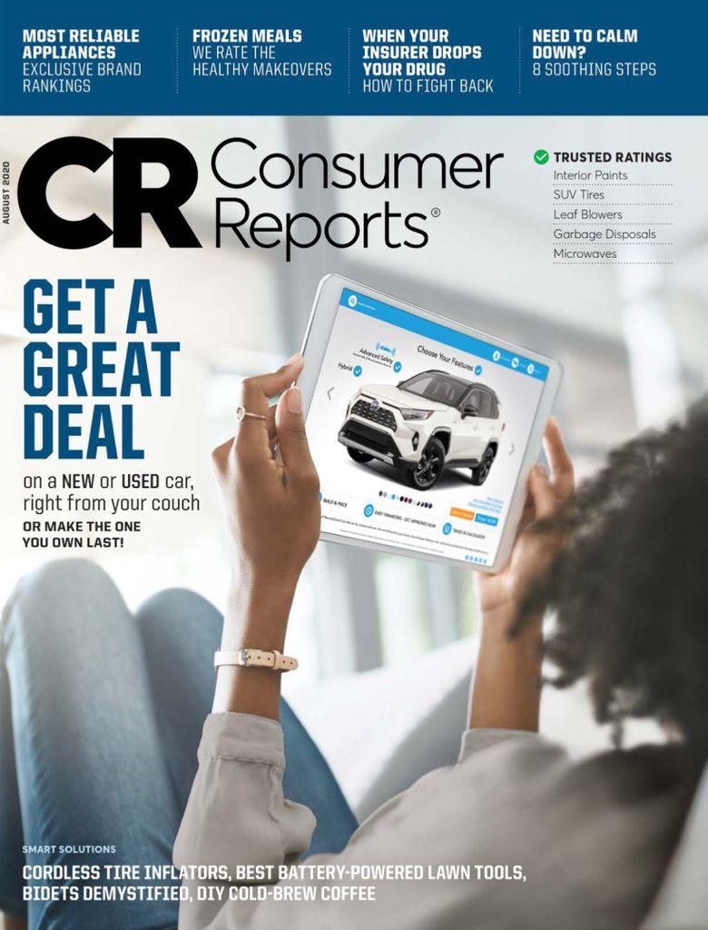 Consumer Reports Magazine Subscription Discount Home Product Reviews   4501 Consumer Reports Cover 2020 August 1 Issue 