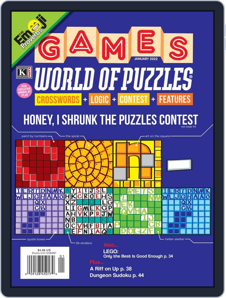 Games World of Puzzles Back Issue January 2022 (Digital)