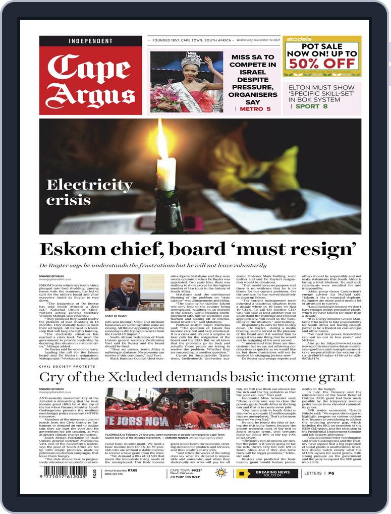 Cape Argus 2021-11-10 (Digital) (Australia)