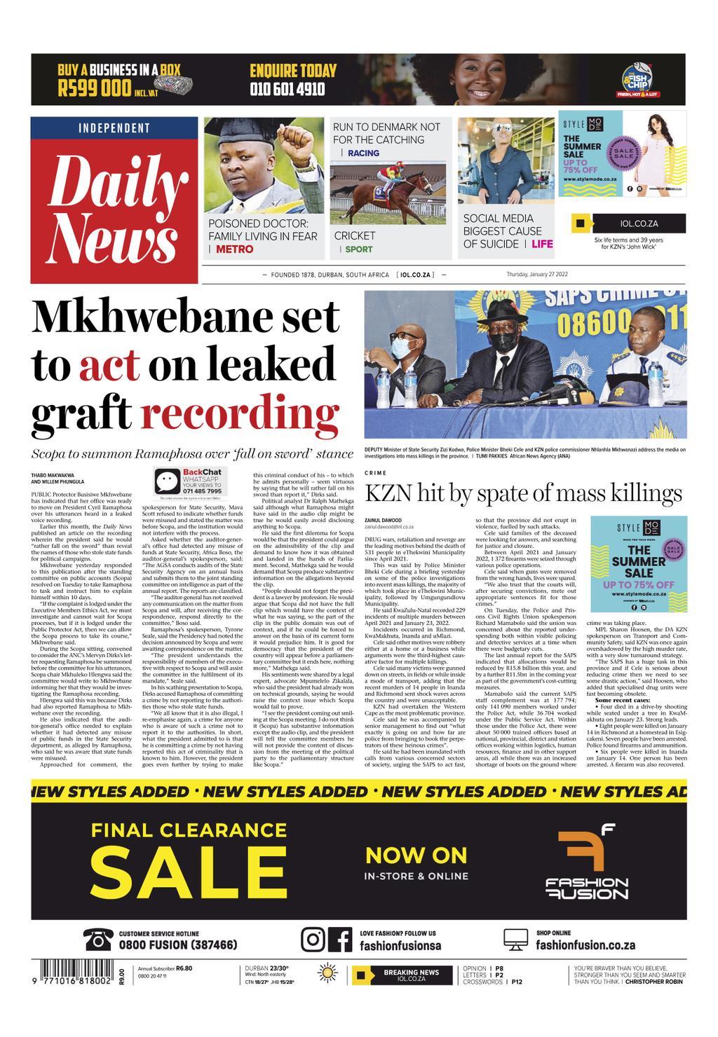 Daily News 2022-01-27 (Digital) - DiscountMags.com