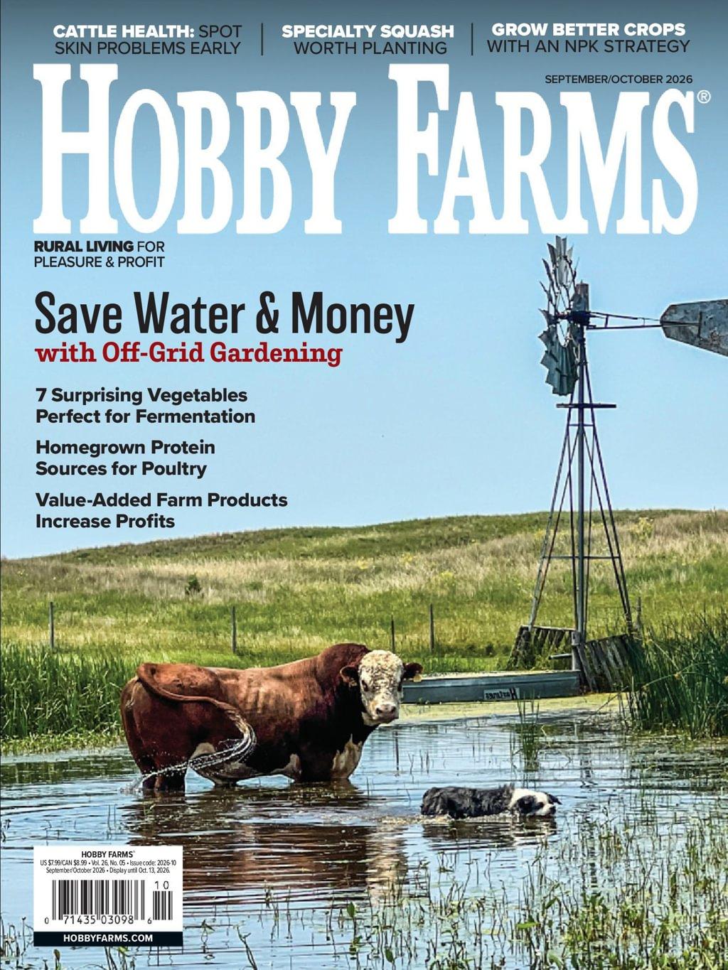 Hobby Farms Magazine Subscription                    September 1st, 2026 Issue