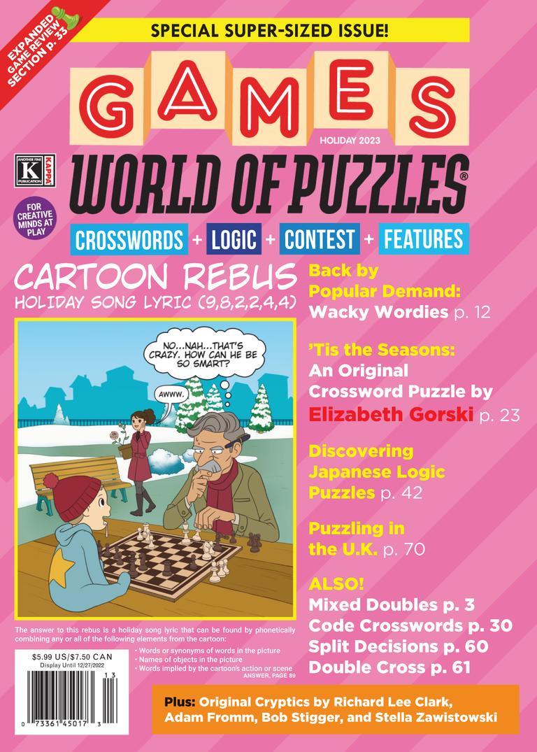 Games World of Puzzles Holiday 2023 (Digital) - DiscountMags.ca