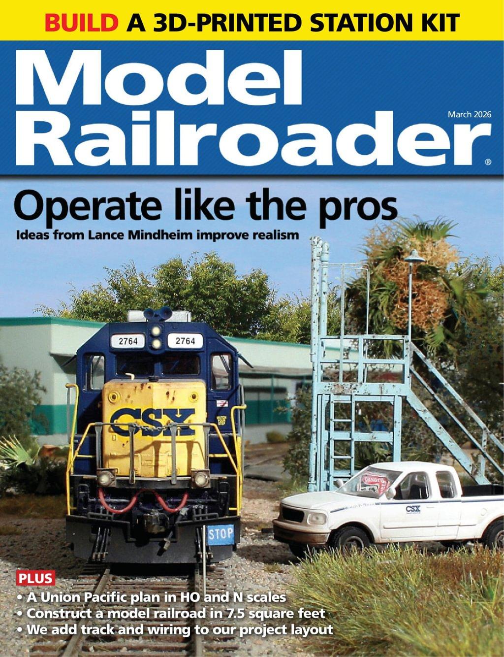 Model Railroader Magazine Subscription                    March 1st, 2026 Issue