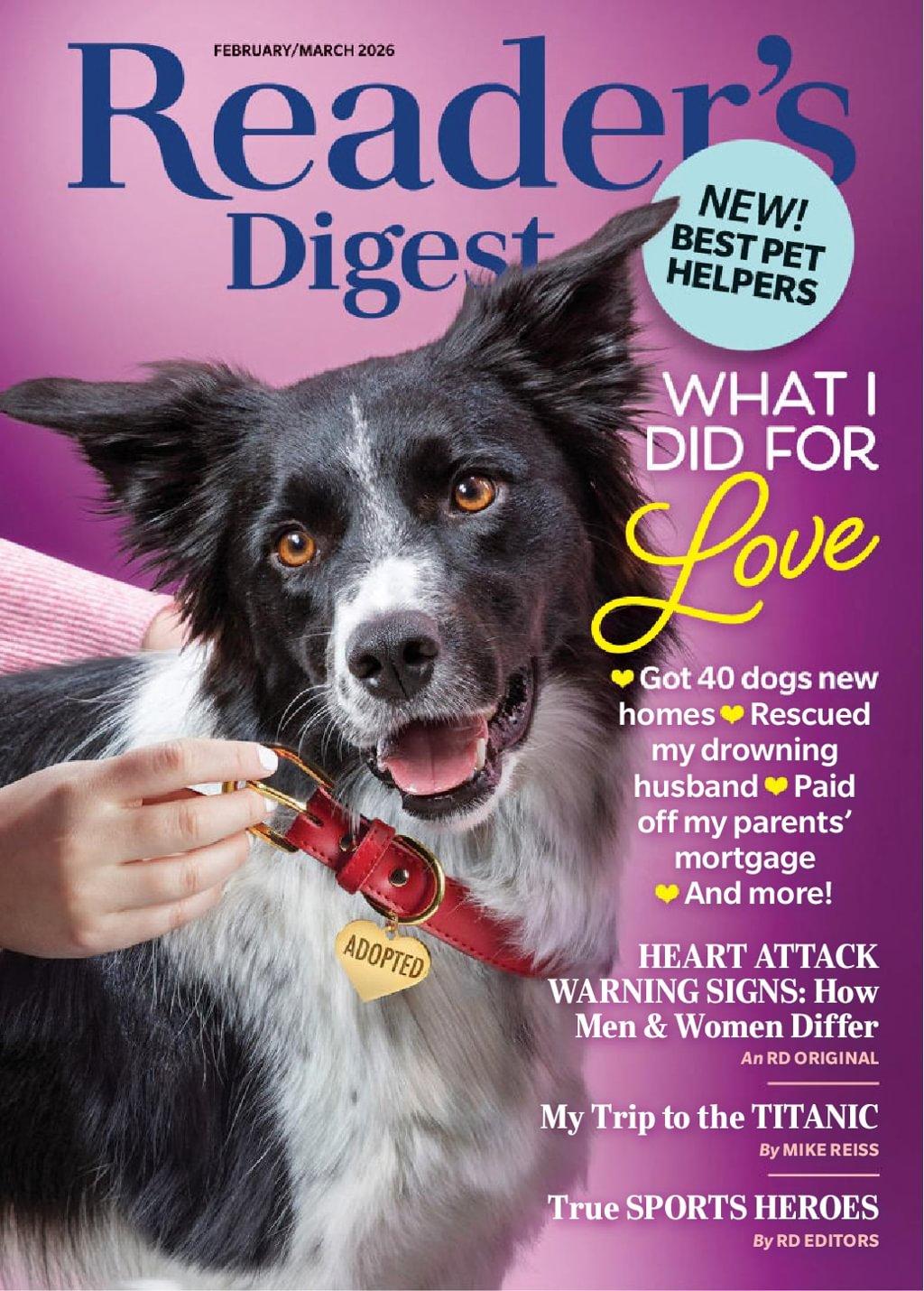 Reader's Digest Magazine Subscription                    February 1st, 2026 Issue