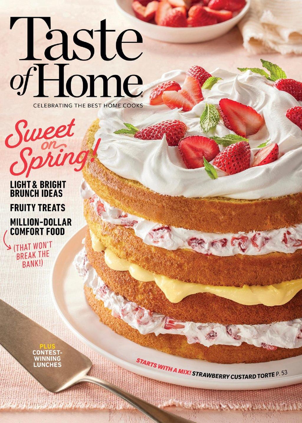 Taste of Home Magazine Subscription                    March 27th, 2026 Issue