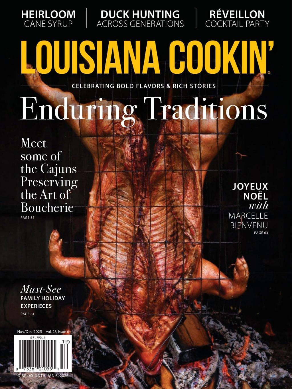 Louisiana Cookin Magazine Subscription                    November 1st, 2025 Issue