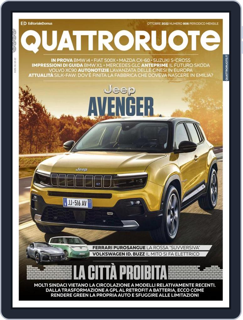 Quattroruote Magazine (Digital) Subscription Discount ...