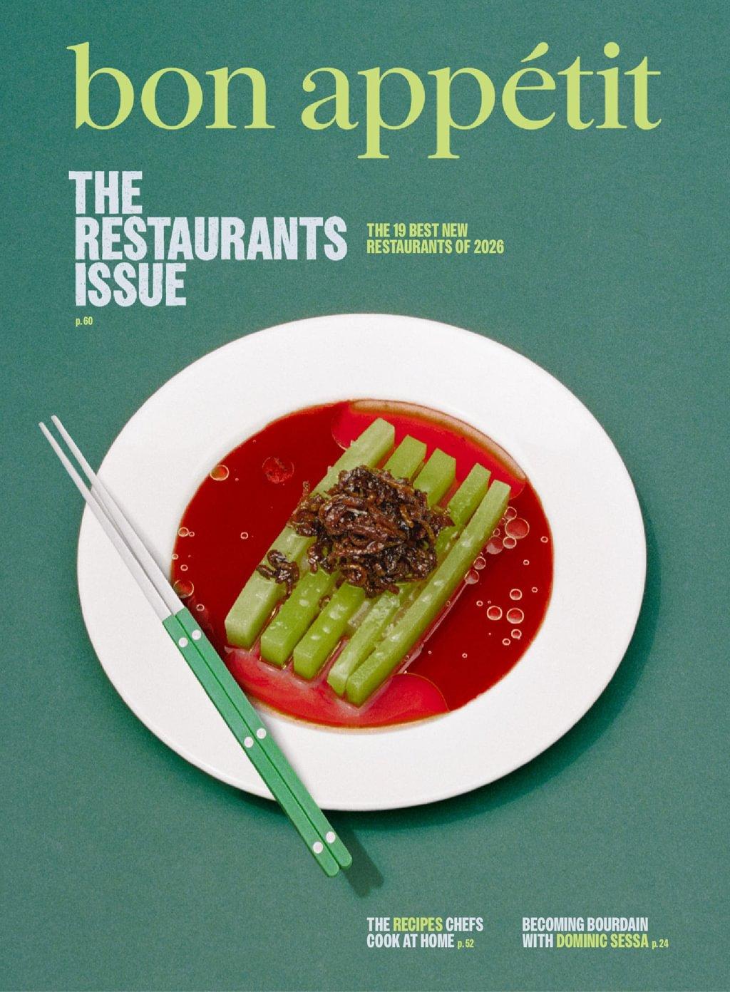 Bon Appetit Magazine Subscription                    September 1st, 2026 Issue
