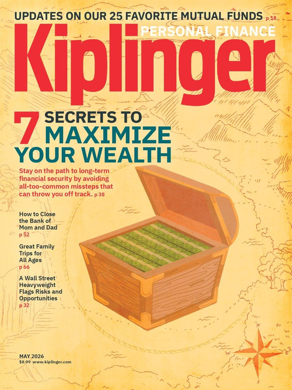 Kiplinger's Personal Finance Magazine Subscription                    May 1st, 2026 Issue