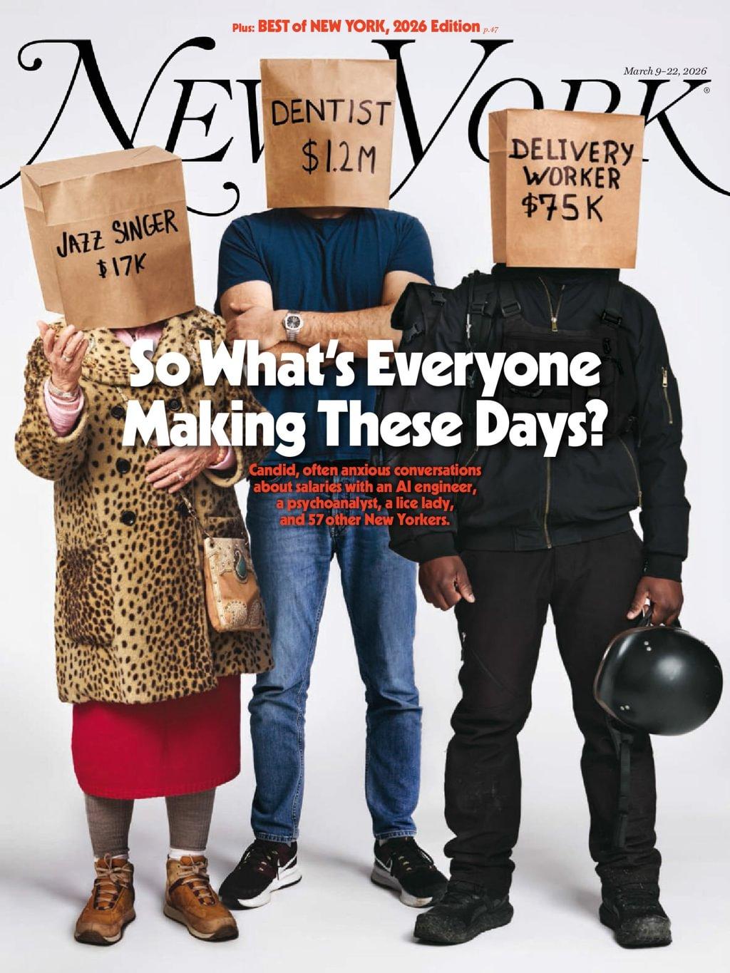 New York Magazine Subscription                    March 9th, 2026 Issue