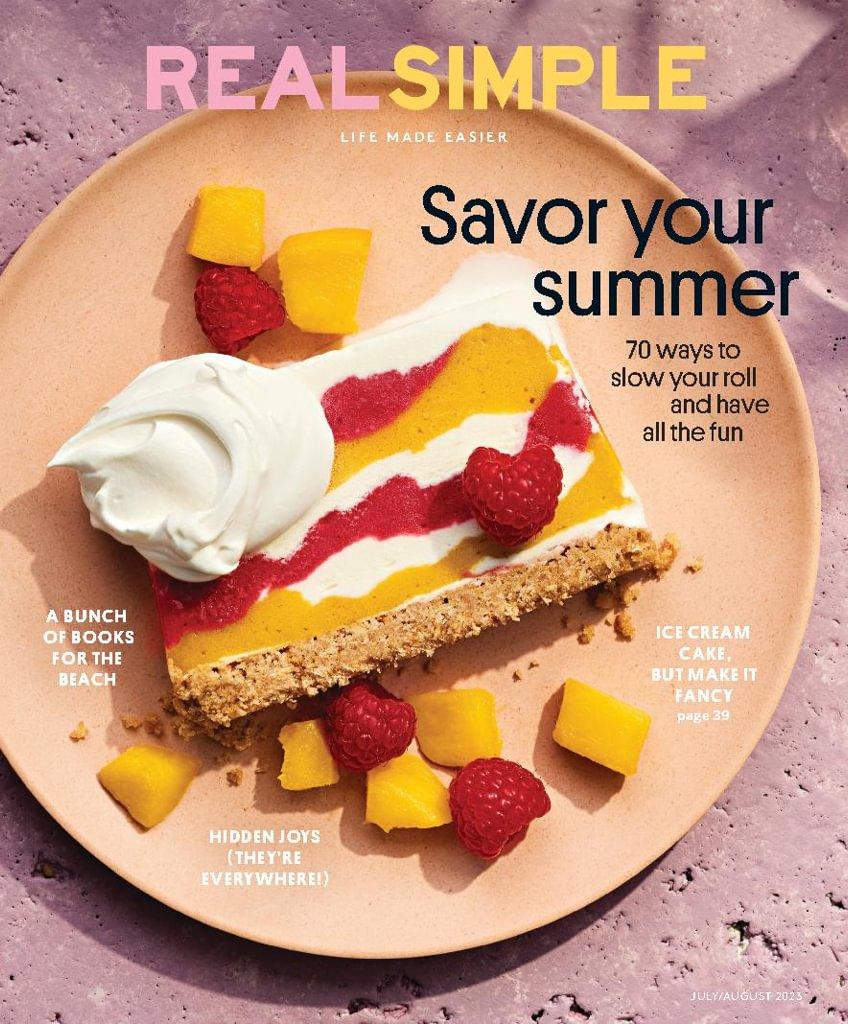 Real Simple Magazine Subscription Discount Calm Down Your Hectic Life   8276 Real Simple Cover 2023 July 1 Issue 