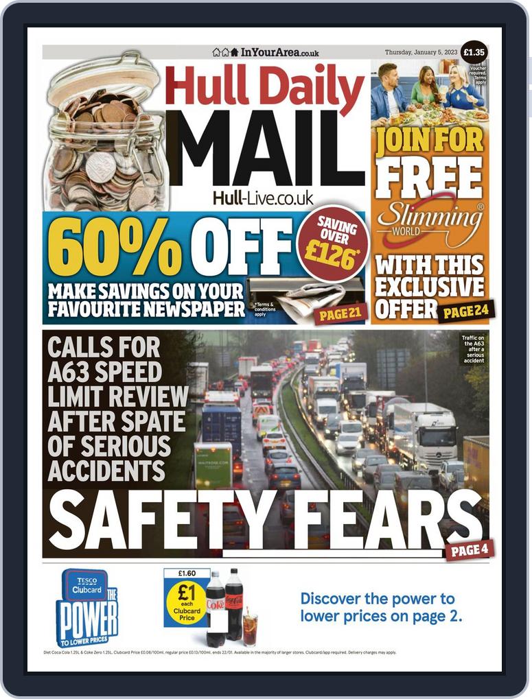 Hull Daily Mail January 05, 2023 (Digital) - Discountmags.com