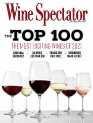 Wine Spectator Magazine Subscription December 31st, 2021 Issue