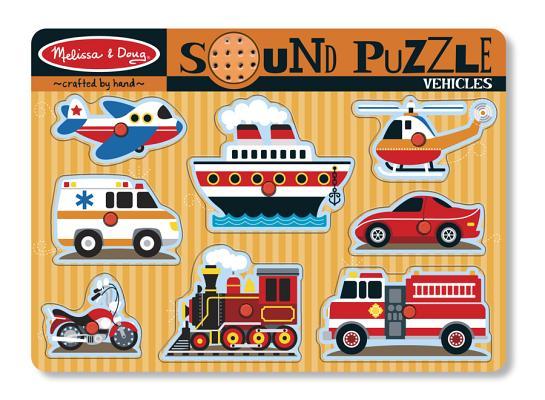 Vehicles Sound Puzzle - 8 Pieces [With Battery]