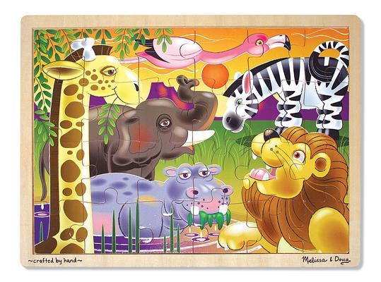 Melissa & Doug African Plains Jigsaw (24 Pc)