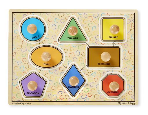 Melissa & Doug Jumbo Knob Large Shapes Puzzle - 8 Pieces Subscription
