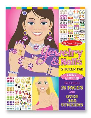 Jewelry & Nails Glitter Collection Sticker Pad