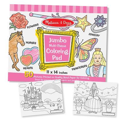 Jumbo Coloring Pad - Pink (11 X 14)