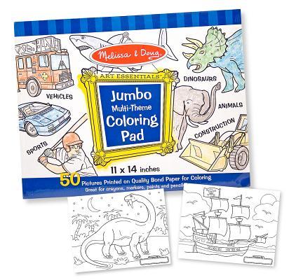 Jumbo Coloring Pad - Blue (11 X 14)