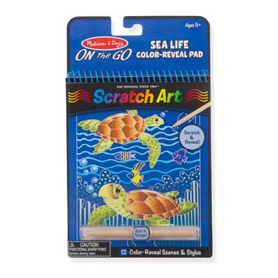 Sealife Color-Reveal Scratch Art Pad