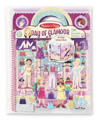 Melissa & Doug Deluxe Puffy Sticker Album - Day of Glamour