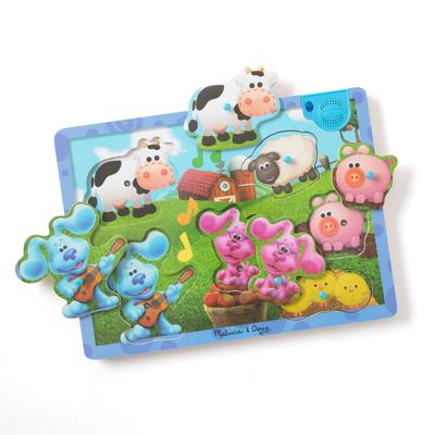 Blues Clues & You Wooden Musical Farm Sound Puzzle - 6 Pieces