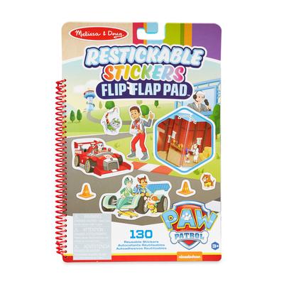 Paw Patrol Restickable Stickers Flip-Flap Pad - Classic Missions