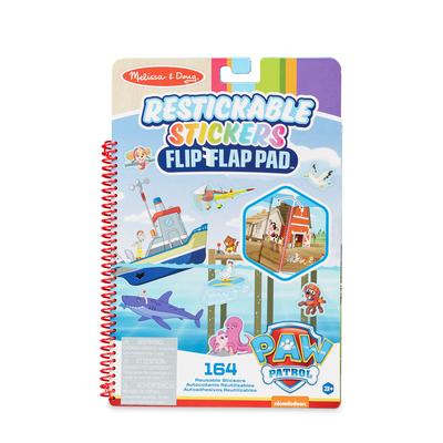 Paw Patrol Restickable Stickers Flip-Flap Pad - Adventure Bay