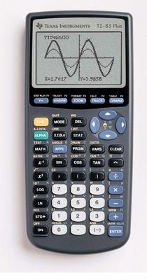 Texas Instruments Ti-83 Plus Graphing Calculator: Battery Backup, Impact Resistant Cover - 160 Kb, 24 Kb - Rom, RAM - 8 Line(s) - 16 Digits - Battery