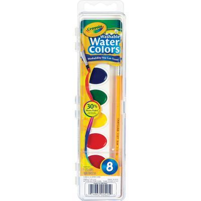 Crayola Washable Watercolors, Assorted (53-0525)