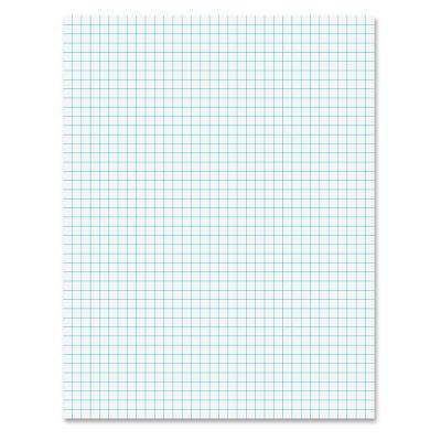 Ampad Notepad, 8.5 X 11, Quad Ruled, White, 50 Sheets/Pad (Top22-030c)