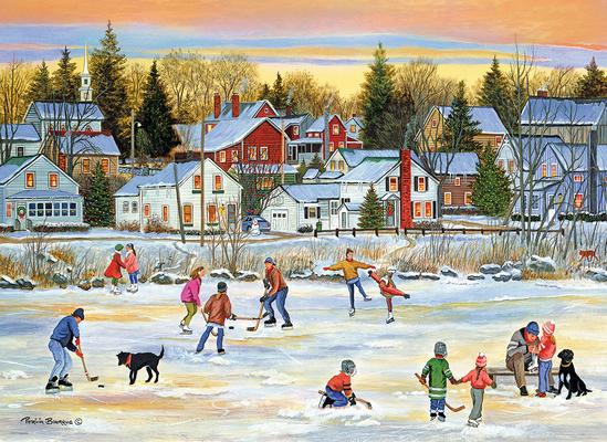 Evening Skating by Patricia Bourque