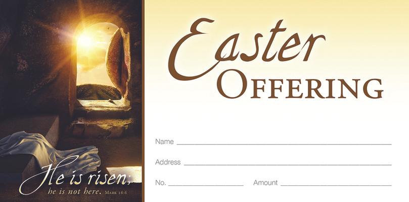 Offering Envelope - He Is Risen; He Is Not Here.