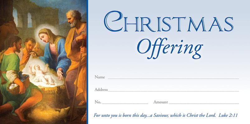 Offering Envelope - Christmas - For Unto You Is Born This Day - Luke 2:11