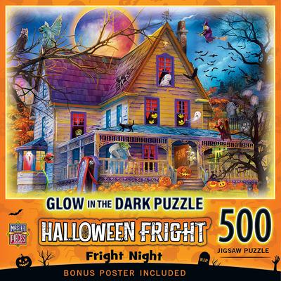 Halloween - Fright Night 500pc Glow in the Dark Puzzle