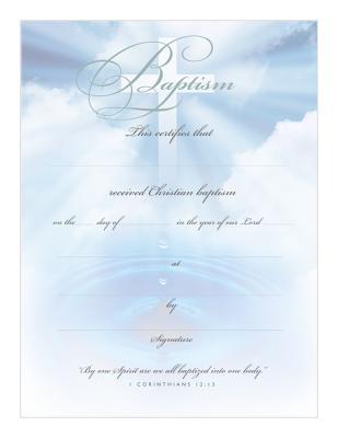 Baptism Certificate